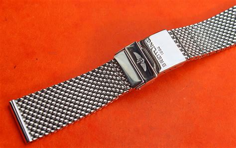 breitling supersport mesh bracelet|Breitling mesh bracelet 22mm.